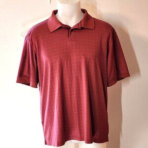 Marc Edwards Men's L Short Sleeve Golf Polo Swift-Dry Checkered EUC #593